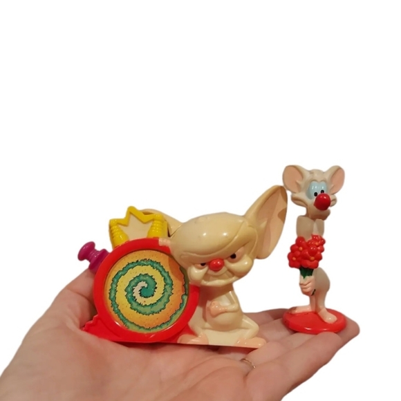 Pinky and The Brain Figurines- 1997 Animaniacs - Picture 2 of 6